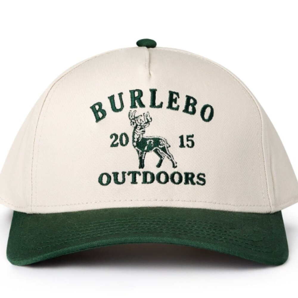 BURLEBO Cap- VINTAGE WHITETAIL DEER - CREAM